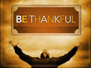 be thankful